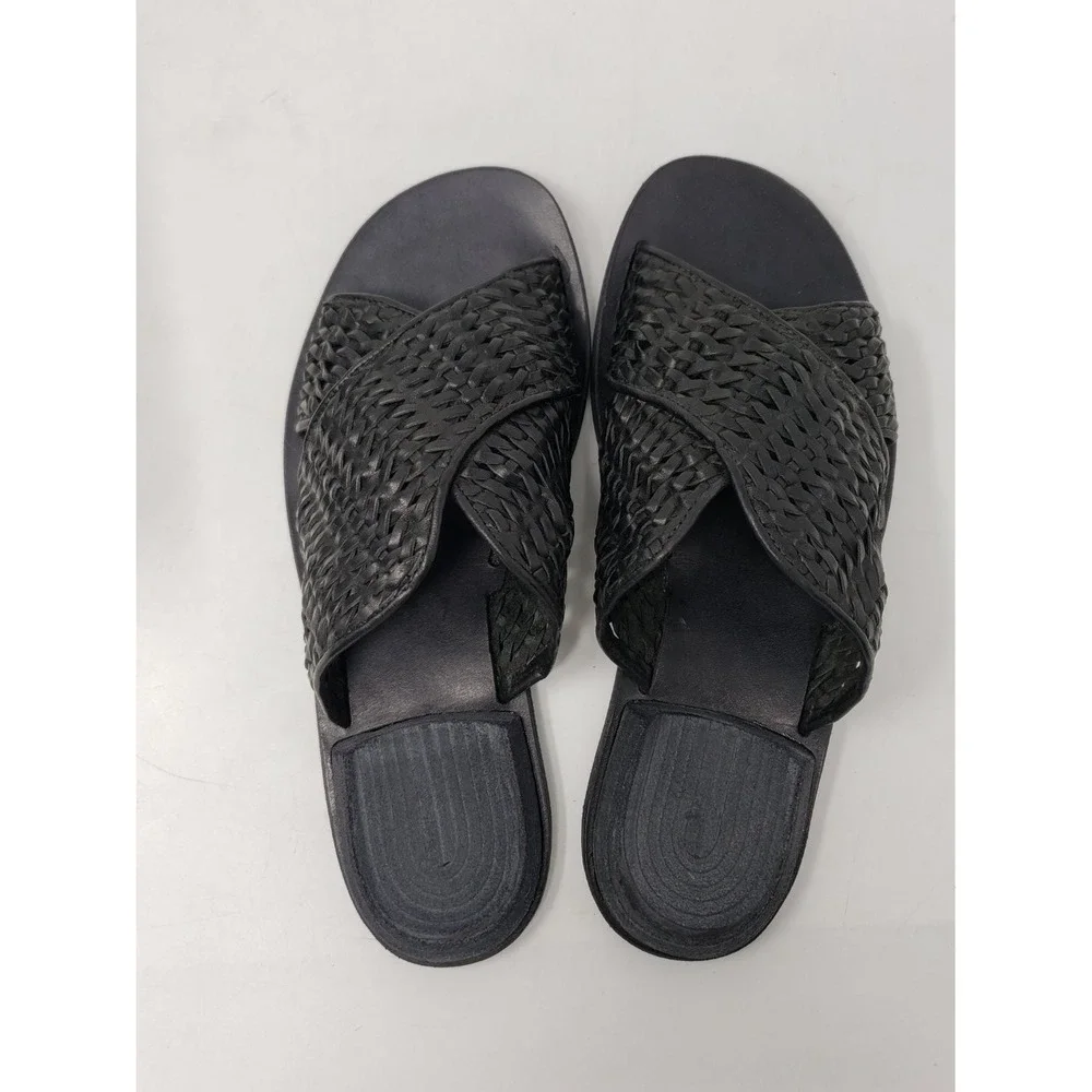 Officine Creative Contraire/111 Woven Nappa Leather Slide Sandals EU 37 US 6.5